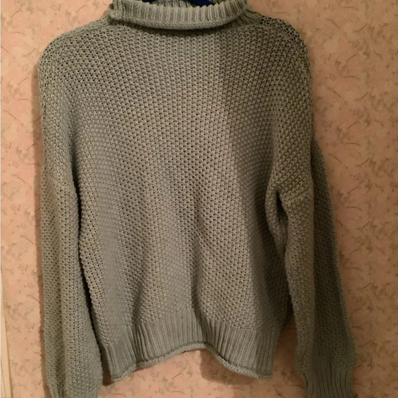 SHEEQUES~SWEATER BLOUSE~ SOFT BLUE~2X-3X - Picture 5 of 6